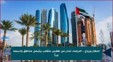 أمطار ورياح.. الأرصاد تحذر من طقس متقلب يشمل مناطق واسعة غداً